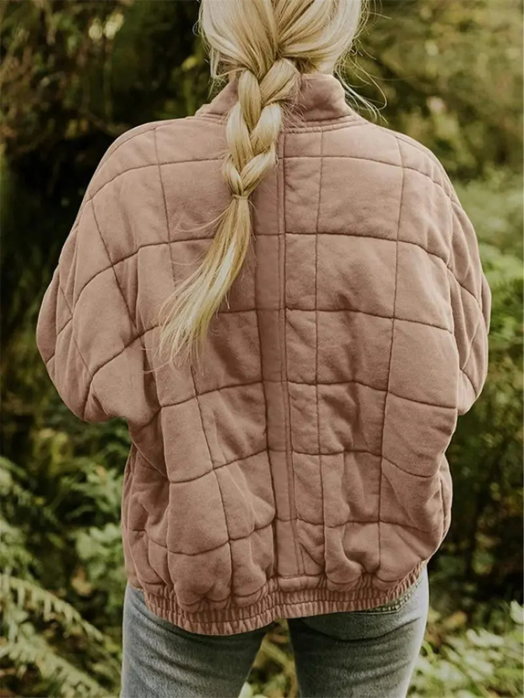 Womens Oversized Quilted Jacket