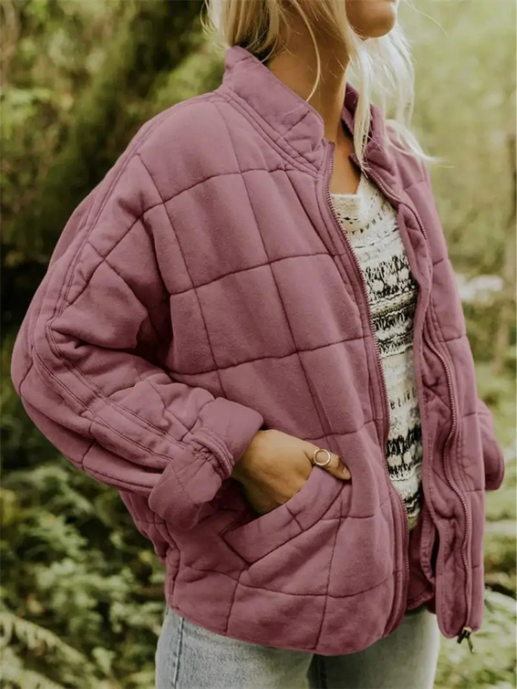 Womens Oversized Quilted Jacket