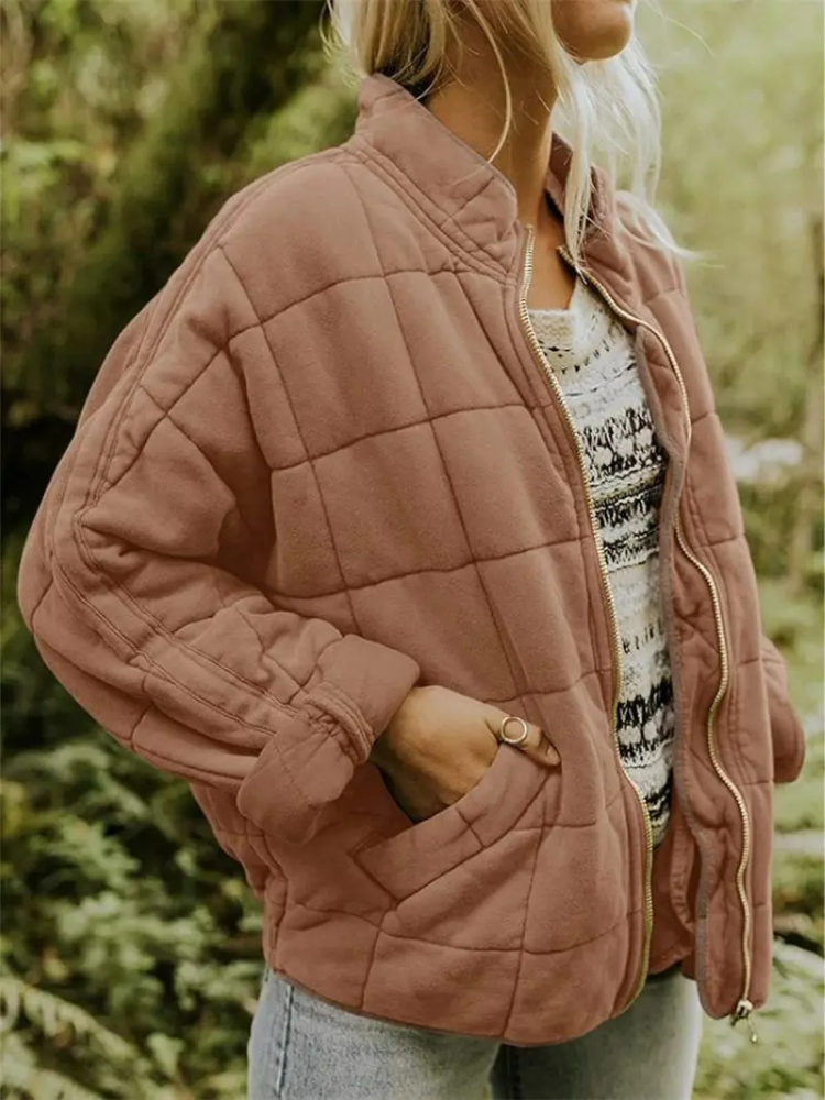 Womens Oversized Quilted Jacket