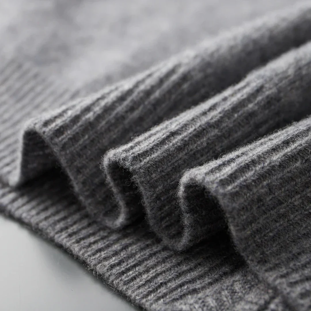 Mens Knitted Zip Front Casual Cardigan