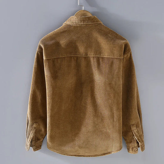 Mens Ribbed Cuff Everyday Relaxed Fit Fitted Jacket