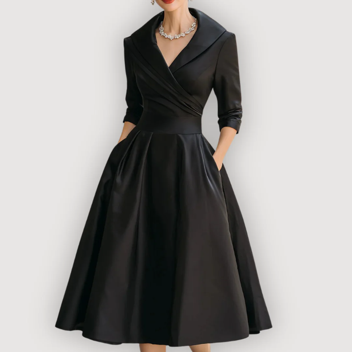 LEONA – CHIC MIDI DRESS
