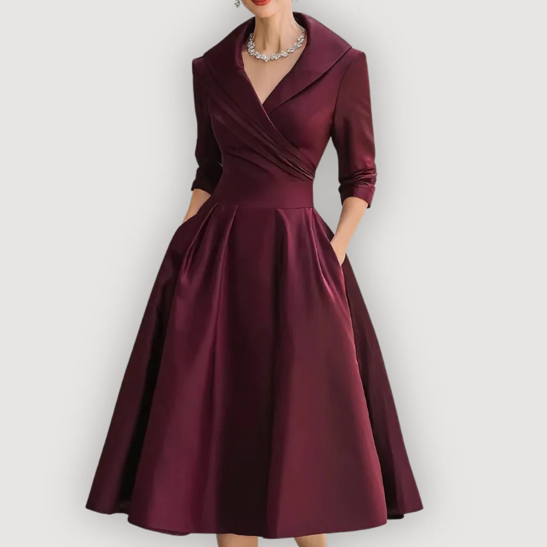 LEONA – CHIC MIDI DRESS