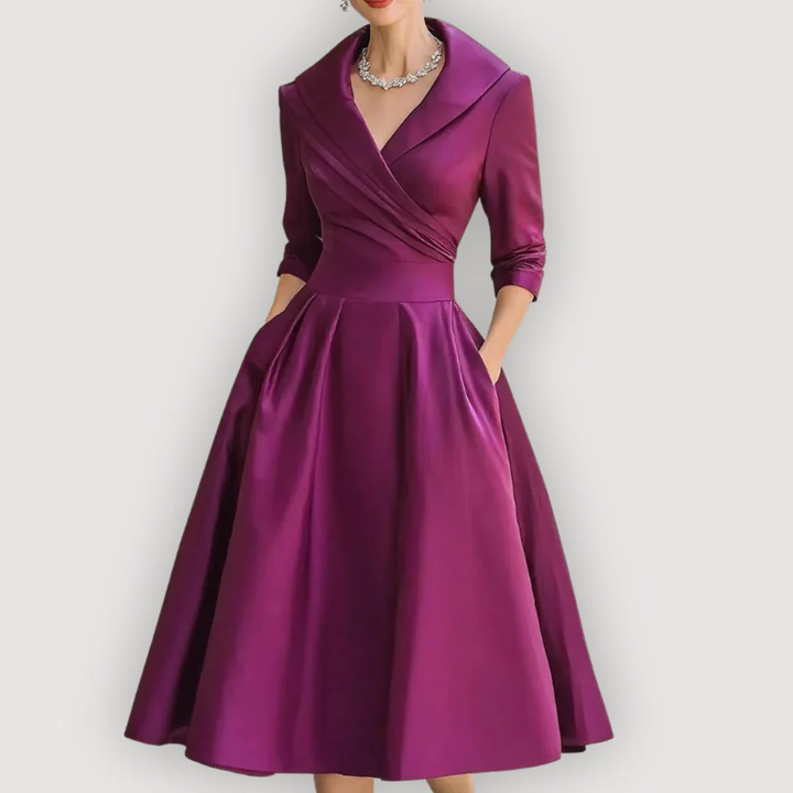 LEONA – CHIC MIDI DRESS