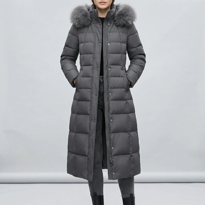 Hooded Knitted Quilted Coat