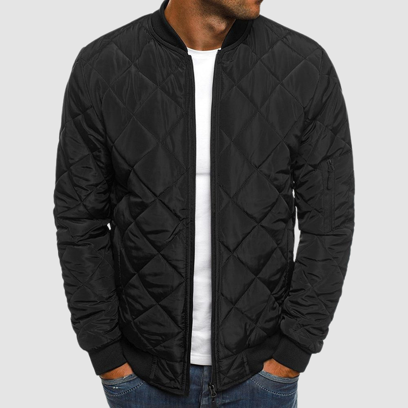 Mens Lightweight Quilted Bomber Jacket