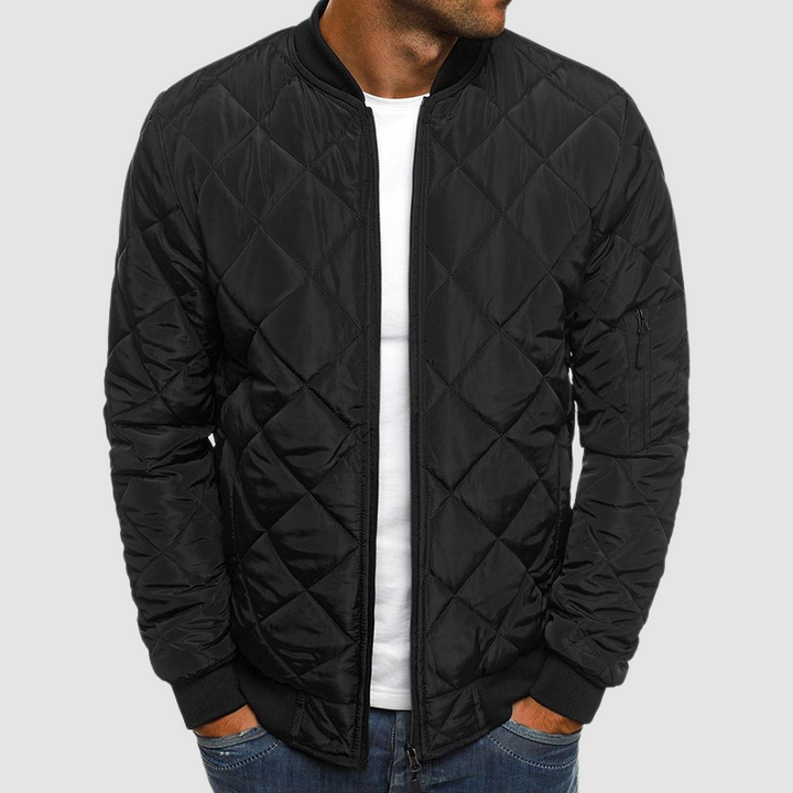 Mens Lightweight Quilted Bomber Jacket