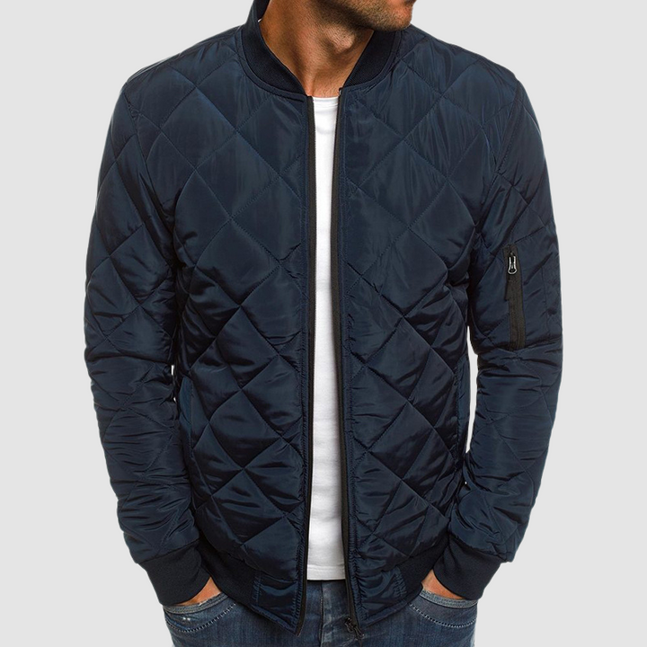 Mens Lightweight Quilted Bomber Jacket