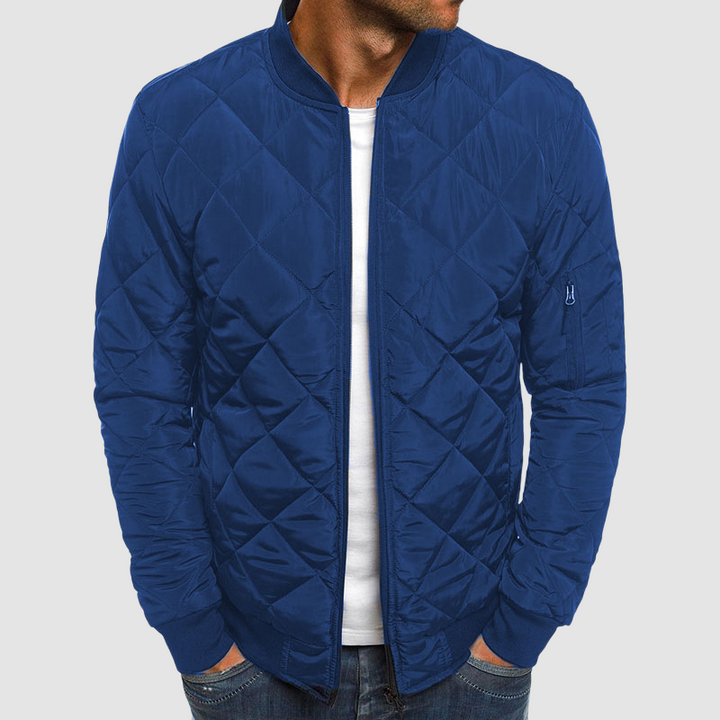 Mens Lightweight Quilted Bomber Jacket