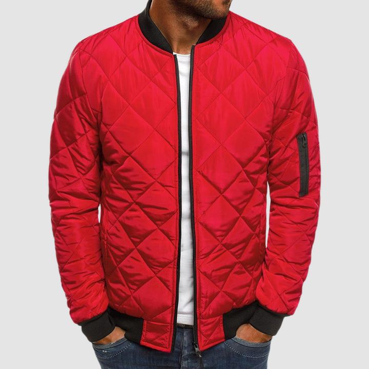 Mens Lightweight Quilted Bomber Jacket