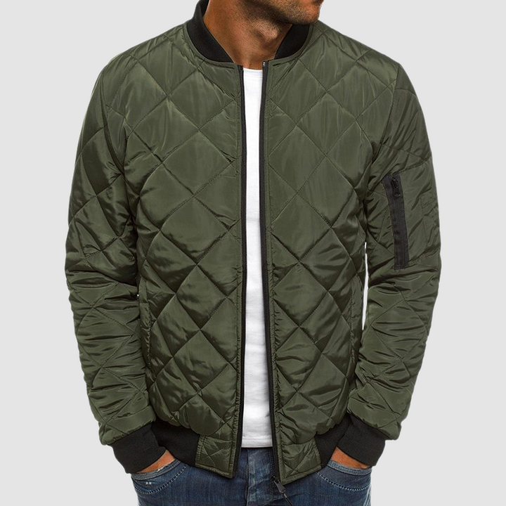 Mens Lightweight Quilted Bomber Jacket