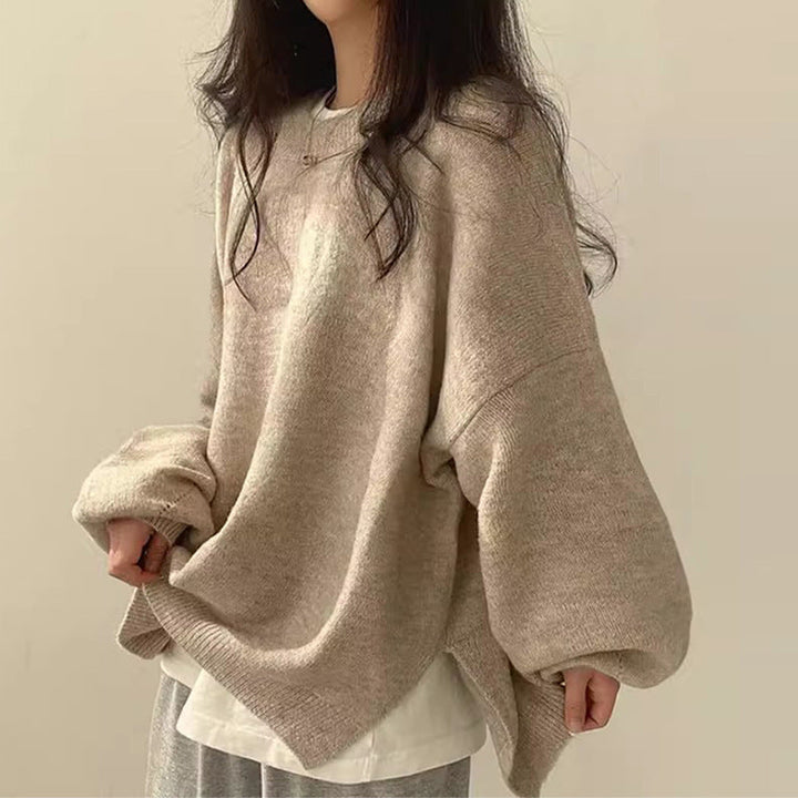 Womens Colourblock Long-Sleeve Sweater
