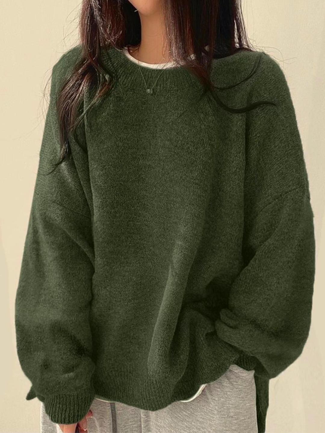 Womens Colourblock Long-Sleeve Sweater