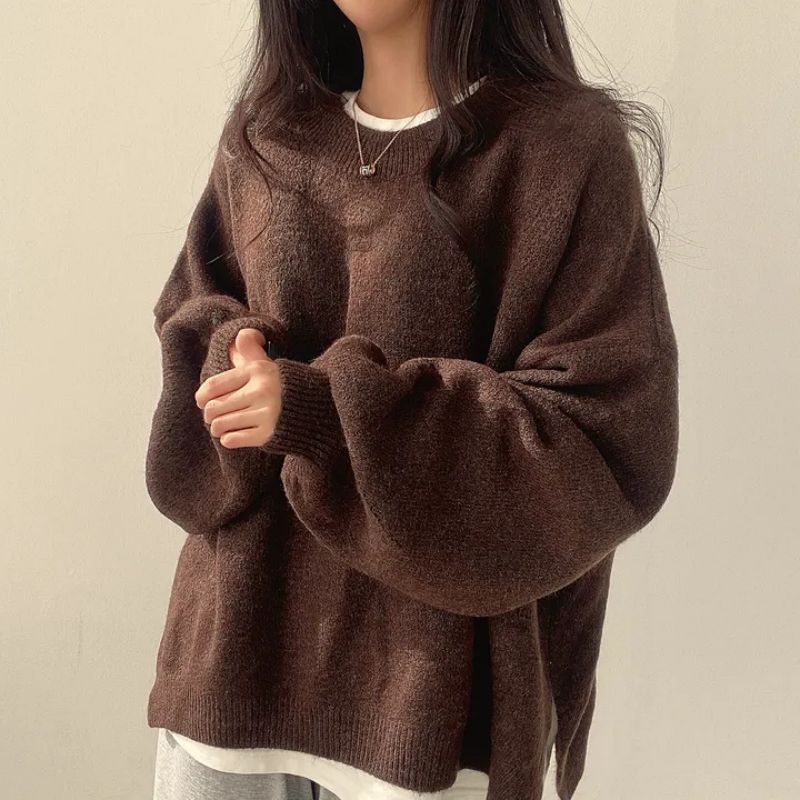 Womens Colourblock Long-Sleeve Sweater