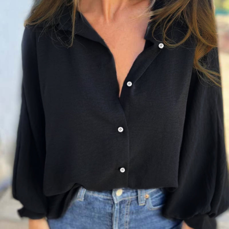 Iskra | Elegant Button-Up Blouse