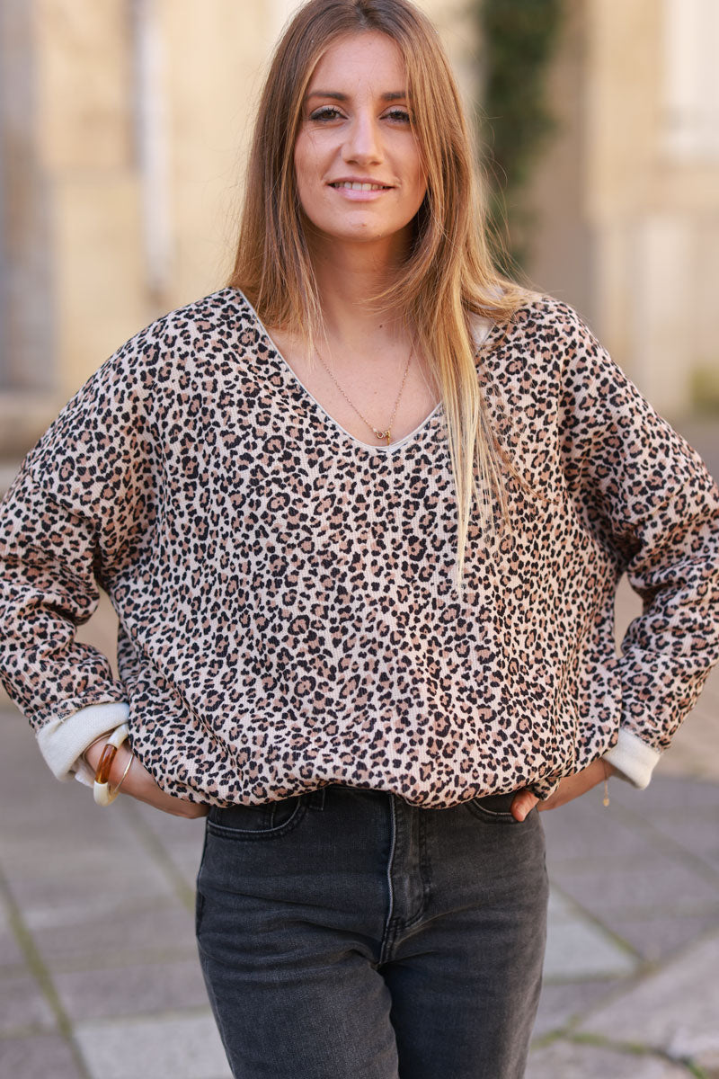Leopard Print Jumper