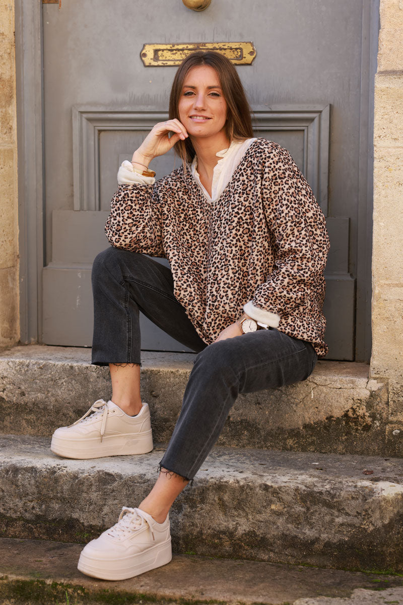 Leopard Print Jumper