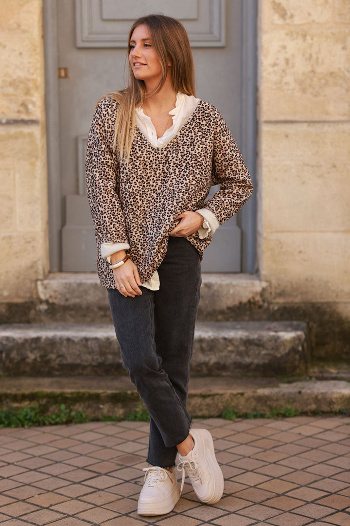 Leopard Print Jumper