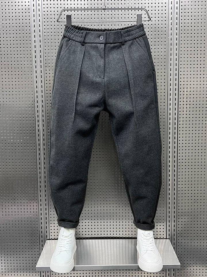 Matthew | Classic Textured-Look Pants