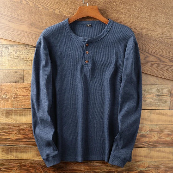 Mens Long Sleeve Ribbed Cuff Everyday Shirt