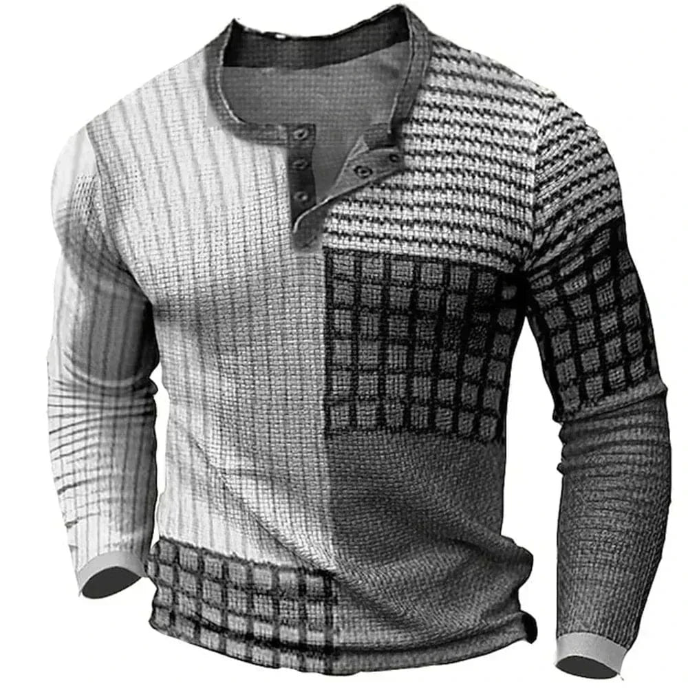 Mens Long Sleeve Ribbed Cuff Everyday Patch Pocket Shirt