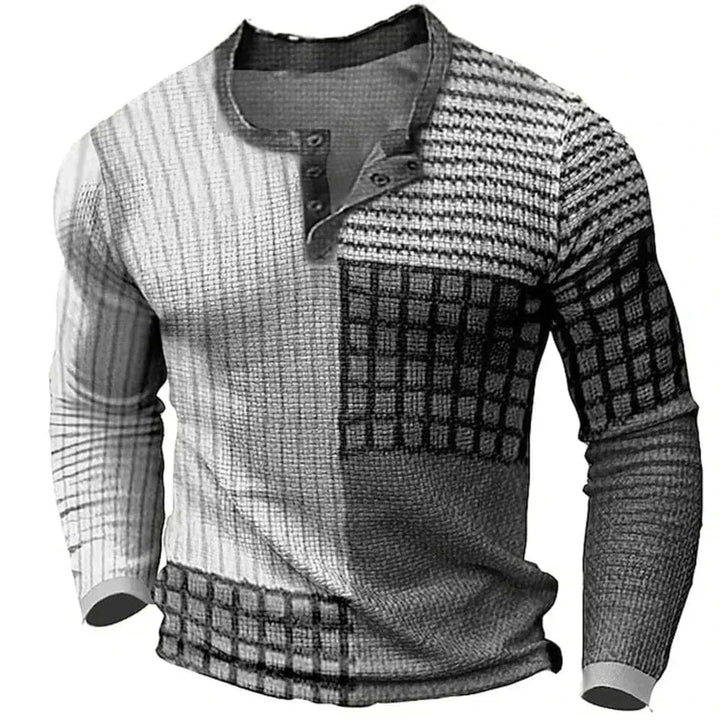 Mens Long Sleeve Ribbed Cuff Everyday Patch Pocket Shirt