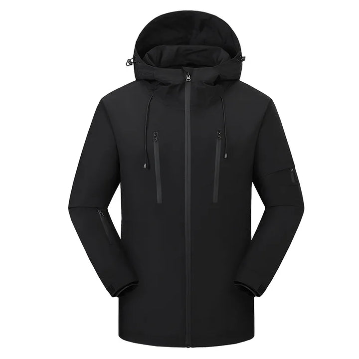 Mens Heated Fleece Lined Hooded Winter Jacket