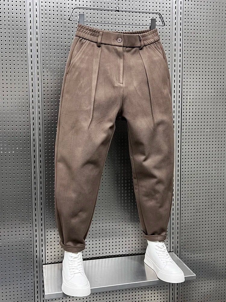 Matthew | Classic Textured-Look Pants