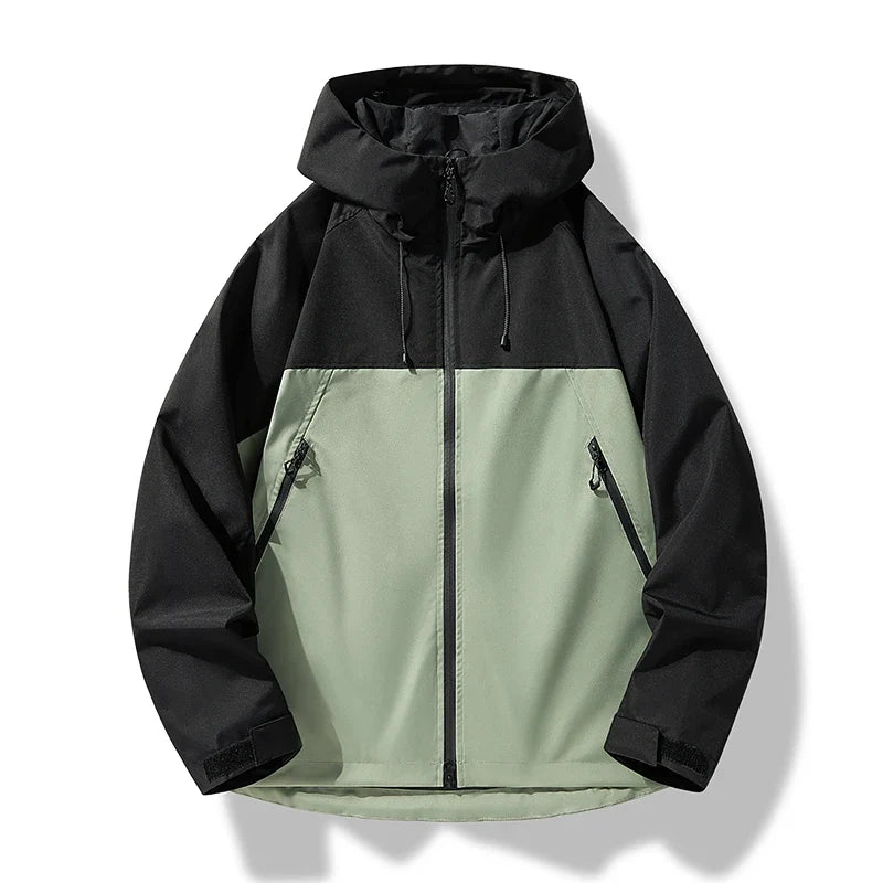 Mens Waterproof Hooded Shell Jacket