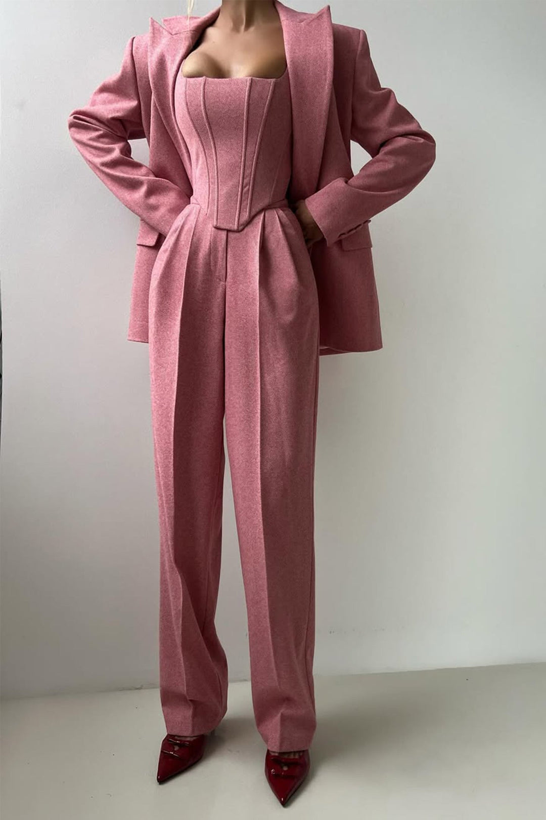 Womens Three-Piece Suit Set