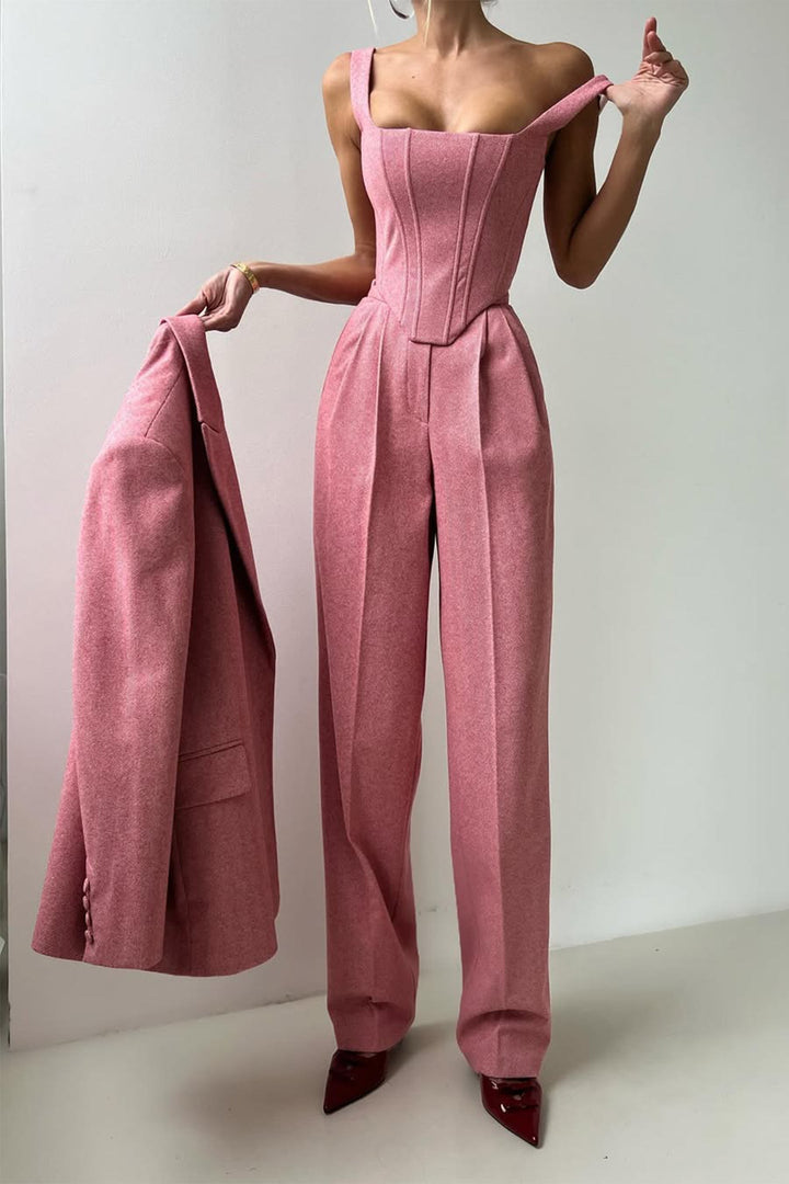 Womens Three-Piece Suit Set