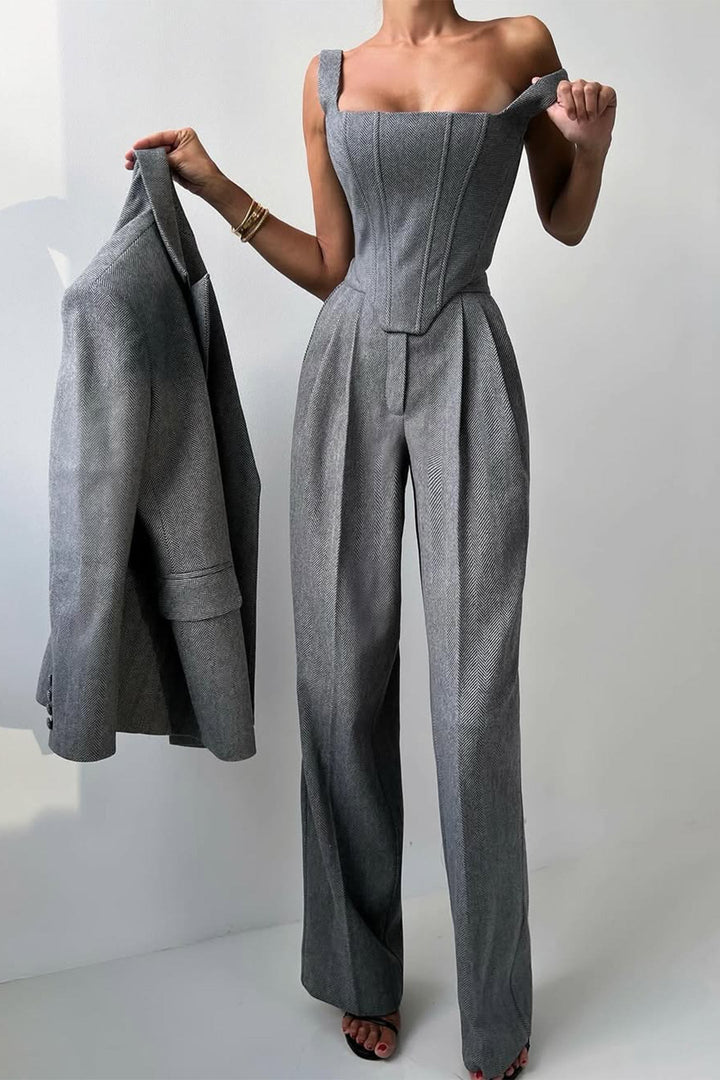 Womens Three-Piece Suit Set