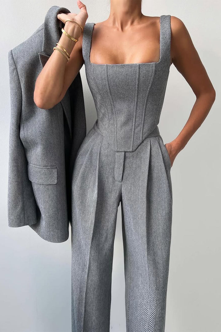 Womens Three-Piece Suit Set