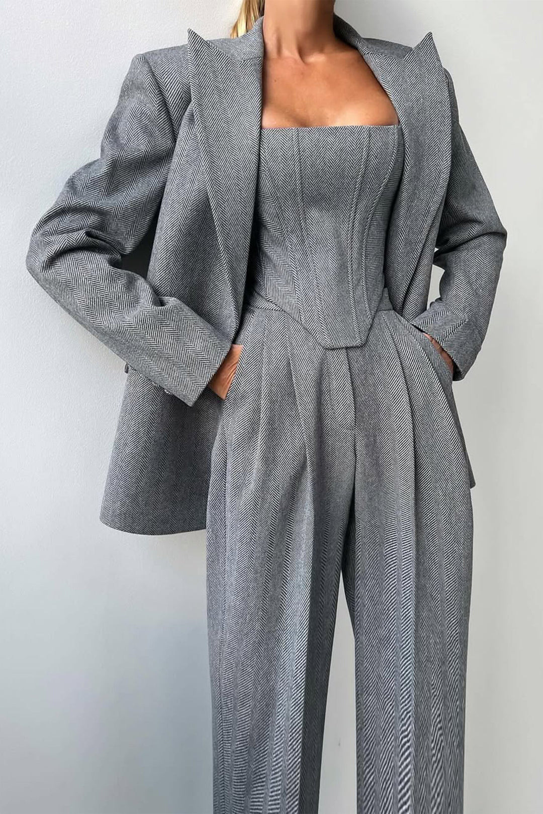 Womens Three-Piece Suit Set