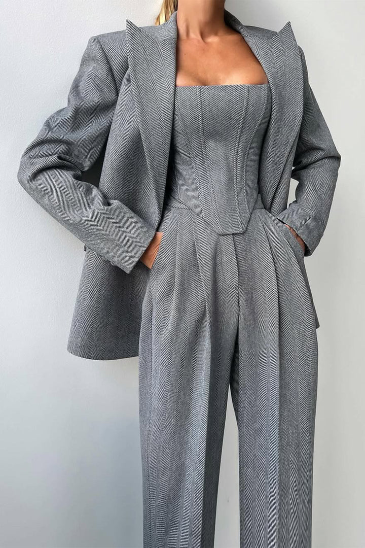 Womens Three-Piece Suit Set