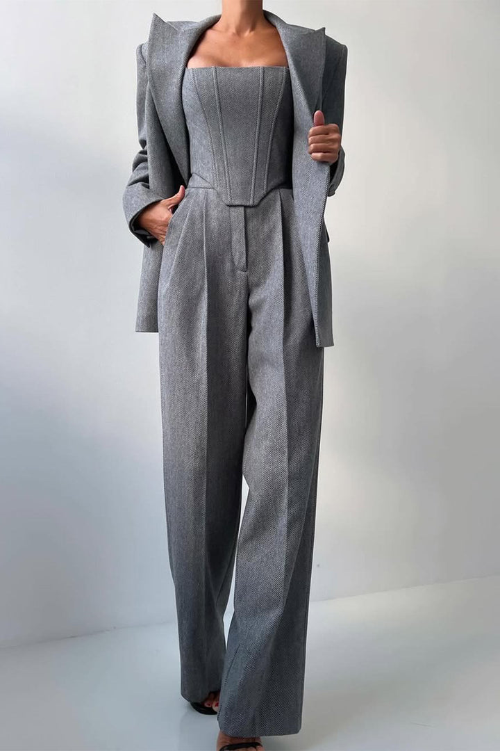 Womens Three-Piece Suit Set