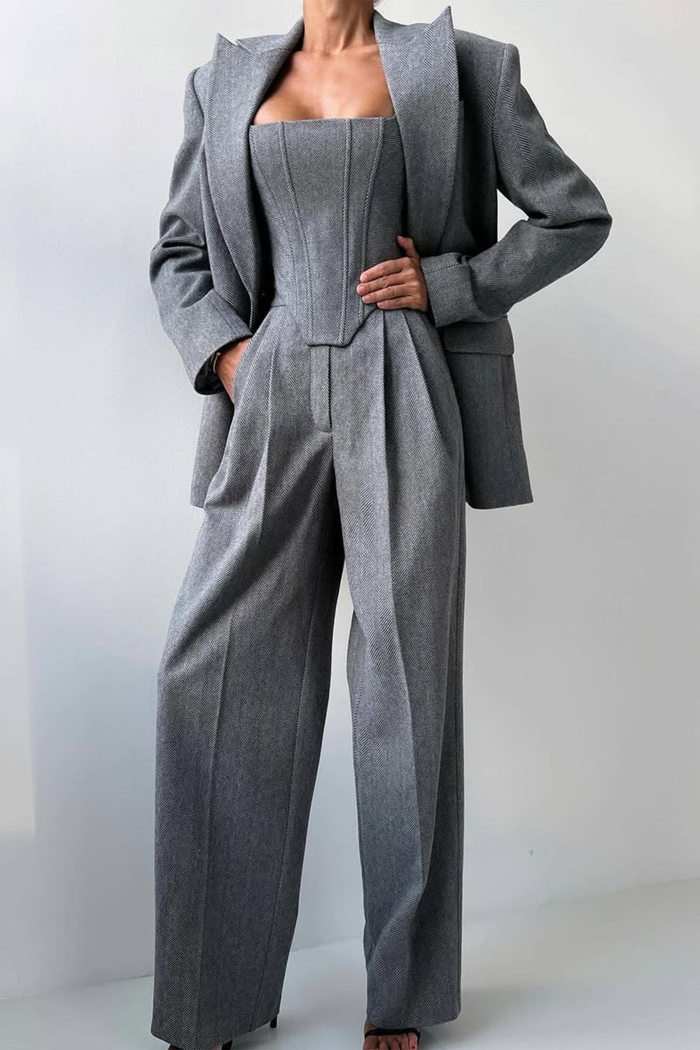 Womens Three-Piece Suit Set