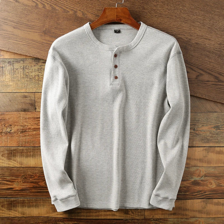 Mens Long Sleeve Ribbed Cuff Everyday Shirt
