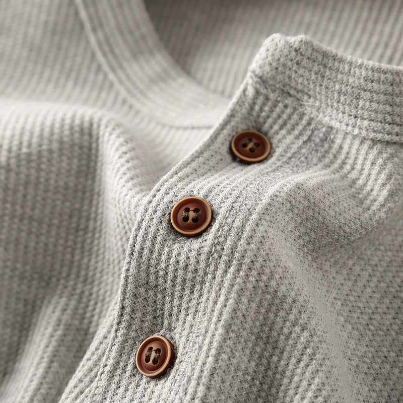 Mens Long Sleeve Ribbed Cuff Everyday Shirt