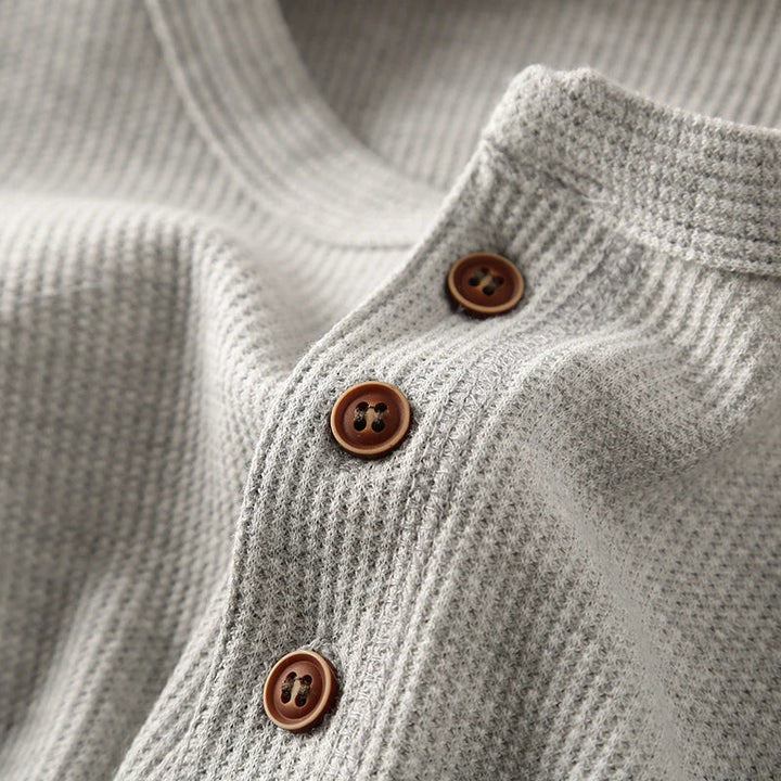 Mens Long Sleeve Ribbed Cuff Everyday Shirt