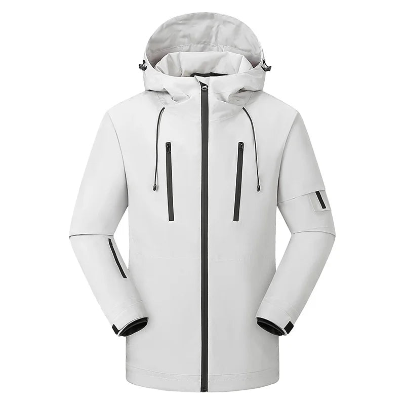 Mens Heated Fleece Lined Hooded Winter Jacket