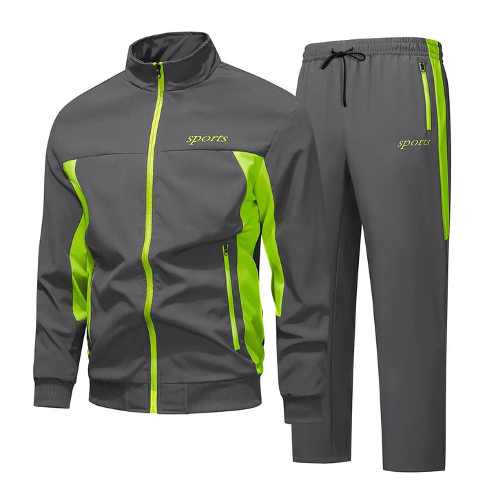 Mens Casual Ribbed Cuff Everyday Tracksuit