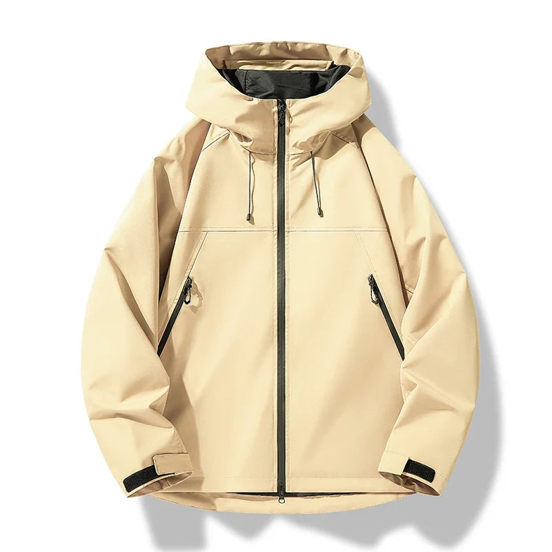 Mens Waterproof Hooded Shell Jacket