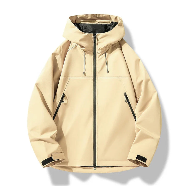 Mens Waterproof Hooded Shell Jacket