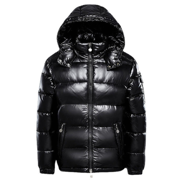 Mens Hooded Zip Front Quilted Coat
