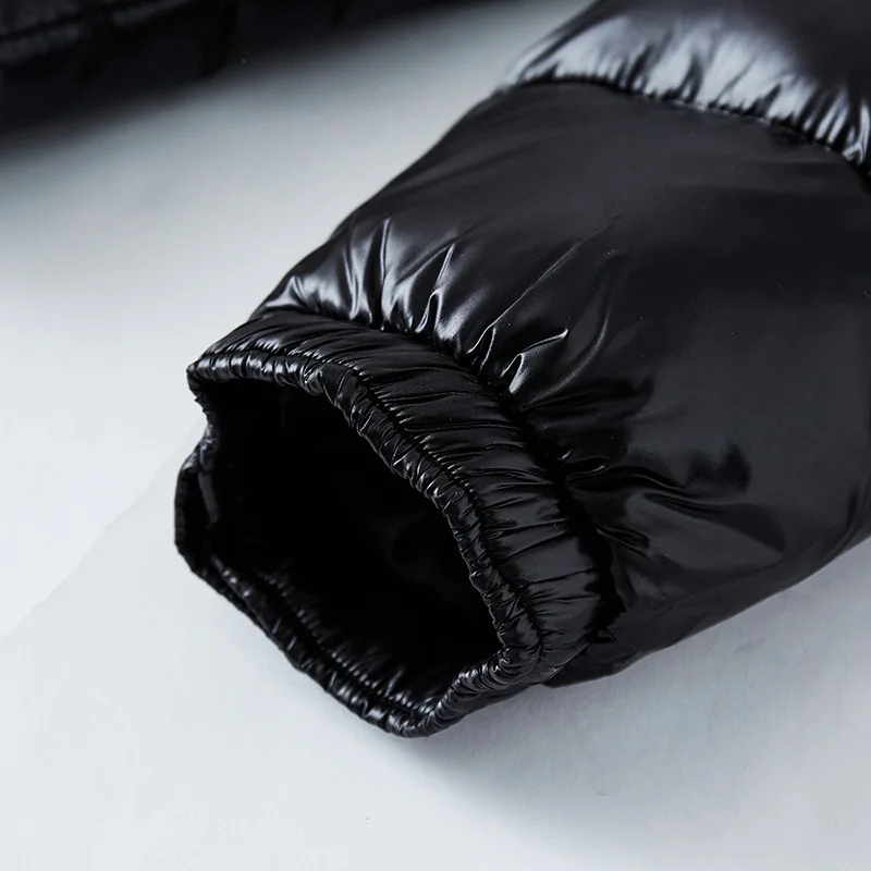 Mens Hooded Zip Front Quilted Coat