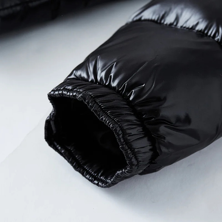 Mens Hooded Zip Front Quilted Coat