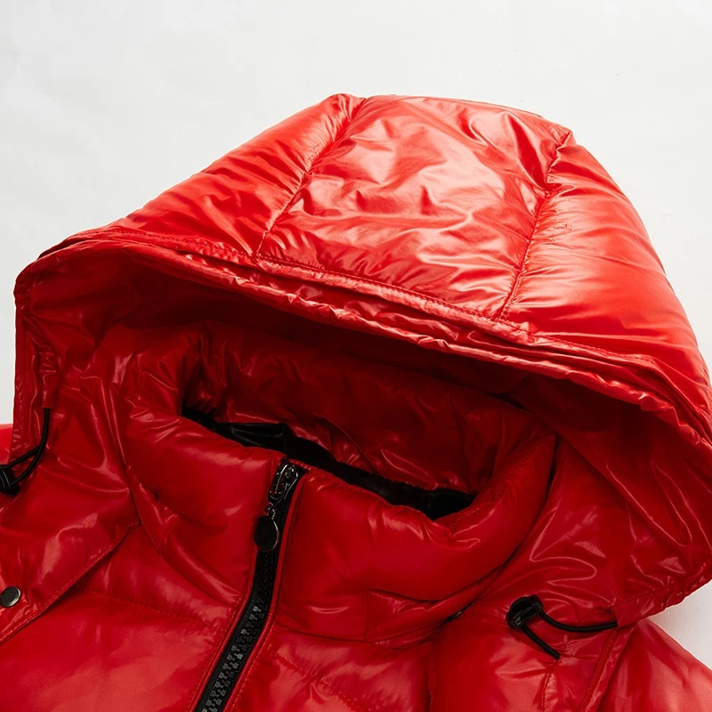 Mens Hooded Zip Front Quilted Coat