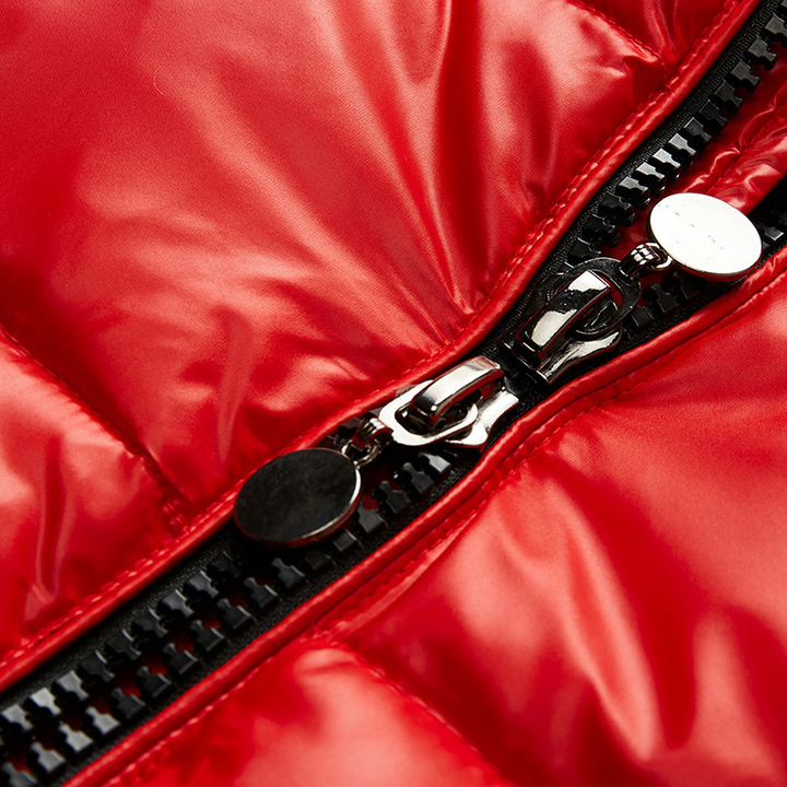 Mens Hooded Zip Front Quilted Coat