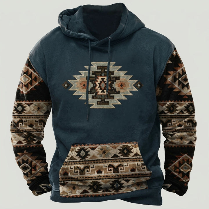 Mens Longline Ribbed Cuff Everyday Hoodie